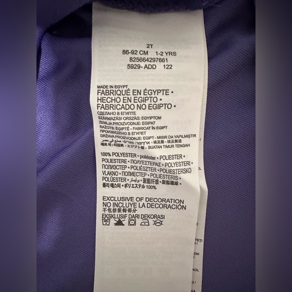 Hurley Girls Purple Dress and Scrunchie Set Size 2T NWT - Picture 5 of 5